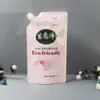 Saco Despachável Reciclável Personalizado para Detergente Líquido Pe 2kg Saco de Embalagem Composta com Amaciante Enzimático 1kg Saco com Bico Inclinado