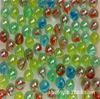 Canicas de Vidrio Multiespecificación, Bolas Redondas de Cerámica Blanca, Bolas de Vidrio de Damas de Colores, Cuentas Transparentes, Decoraciones para Acuario de Juguete