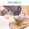 Brocha de Aceite con Tapa para Sazonar y Salsa de Barbacoa, Brocha de Aceite de Silicona, Herramienta para Hornear con Diseño Curvo en Nuevo Estilo Chino