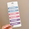 Nuevo pasador cuadrado mate 2025 para mujer, pasador simple para lavarse la cara y maquillaje, pinza versátil de color café para flequillo, accesorio para el cabello de pinza lateral