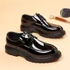 Zapatos de Cuero para Hombre Woodpecker Cuero Genuino Transpirable Formal de Negocios Marrón Casuales de Cuero Brillantes para Viajar Boda Zapatos para Novio