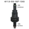 11,8mm Id8 Mangueira de Combustível Original para Carro Conexão Macho e Fêmea Circuito de Óleo Bomba de Óleo Braçadeira Dupla Conector Rápido Fêmea