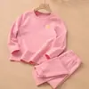 Roupa íntima de algodão infantil conjunto para meninos e meninas sem costura roupa de outono calças de outono roupa infantil de outono e inverno