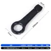 Llave de impacto de alta resistencia negra con mango recto, de una cabeza, llave de flor de ciruelo grande, 65 engrosada, 36 impacto de martillo, 38 impacto, 90 tamaño grande, 95