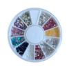 Decoraciones para Uñas, Placa de Diamantes Colorida de Forma Especial, Diamantes Marquise de Fondo Plano en 12 Compartimentos, Diamante Acrílico Brillante, Estilos Mixtos
