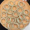 Anel Bodhi Produto Acabado, Tamanho Grande para Dedo, Estilo Masculino Fino, Anel Bodhi Raiz de Bodhi Jade Branco DIY, Anel Pronto para Usar Feito por Você