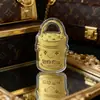 Chaveiro Pingente Moeda de Ouro Puro 999 Ano do Cavalo Acessório de Bolsa Brinde Promocional