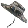Sombrero de Camuflaje para Hombre, Sombrero de Sol de Ala Ancha, Sombrero de Sol de Pescador para Protección Solar, Sombrero de Sol para Deportes al Aire Libre, Montañismo y Entrenamiento Militar