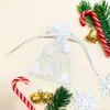 Bolsa de Organza Desenho Animado de Natal Vários Tamanhos Armazenamento de Doces e Lanches Embalagem de Maçã para Véspera de Natal Bolsa com Cordão