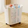 Cesta para Ropa Sucia del Hogar Cesta de Lavandería para Baño Sección de Almacenamiento Cesta para Ropa Sucia de Lujo Ligero Venta al por Mayor