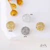 Ouro 14K Preenchido Cor Duradoura Esfera Oca DIY Artesanal Contas Redondas Acessórios para Joias Contas Espaçadoras Material para Contas de Colar e Pulseira