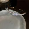 Pulseira Geométrica de Aço Inoxidável Transfronteiriça Totalmente Cravejada com Diamantes Estilo Minimalista de Nicho Joia Versátil de Luxo Leve para Mulheres