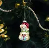 Decoraciones Navideñas Transfronterizas Bola Transparente Pintada Colgante Navideño Bola de Navidad Colgante para Árbol de Navidad