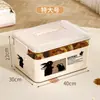 Caja de Almacenamiento Plástico Caja de Almacenamiento de Ropa con Tapa Caja de Almacenamiento tipo Bolso Extra Grande para Hogar Caja de Almacenamiento para Juguetes y Snacks