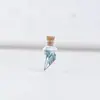 Japonês e Coreano Mais Vendidos Fresco e Doce Garrafa de Vidro de Garrafa de Deriva Trevo de Quatro Folhas Dente-de-Leão Flor Real Flor Seca Colar Modelo de Melhor Amiga