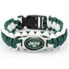 Equipo de Fútbol del Distrito Este Vaqueros Pulsera de Paracord Vaqueros Águilas Gigantes Patriotas Aficionado Pulsera Tejida