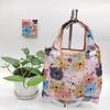 Bolsa de Compras Plegable Nueva Supermercado Transfronteriza Bolsa Tote Portátil de Tela Floral Bolsa Tote de Compras de Supermercado Bolsa de Comestibles