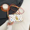 Bolso Cuadrado Pequeño de Lujo Ligero con Textura de Gama Alta, Nicho, para Mujer, Nuevo Bolso de Mano Estampado de Moda 2025, Bolso Cruzado Popular Sencillo
