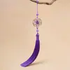 Franja de Borla Flor e Lua 13cm DIY Franja de Borla Semi-Acabada para Decorações Penduradas, Borla de Decoração para Atmosfera de Ano Novo