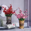 Simulação de Wintersweet ramos de Wintersweet arranjo de flores bonsai decoração todos os tipos de Wintersweet shopping center decoração interna e externa simulação de flor de ameixa