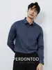 [Élite Urbana] Camisa de Manga Larga para Hombre de Modal Sin Costuras, Resistente a las Arrugas y No Requiere Planchado, 60 Piezas, de Alta Gama, Versátil para Negocios, para Primavera y Otoño