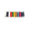 200 jardas linha de costura DIY máquina de costura linha poliéster linha de algodão linha de costura atacado cor preto e branco 10 pack