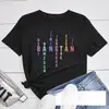 2026 Nueva Camiseta con Estampado de Letras para Mujer Suelta Casual Moda Estilo Coreano Camiseta para Mujer Cuello Redondo Y2K Harajuku Camiseta