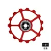 Rueda Guía de Cambio Trasero para Bicicleta de Carretera Bicicleta 11T-17T Aleación de Aluminio Cambiador Bicicleta de Montaña Rodamiento Cerámico Engranaje