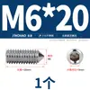 Aço Inoxidável 304/316 Soquete Sextavado Ponta Afiada Parafuso de Fixação Cabeça Cega para Máquina M4M5M6M8M10