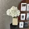 Flores artificiales, 5 cabezas, 180 piezas por manojo, hortensias de doble capa y doble pétalo 3D, arreglo de piso para bodas, decoración suave, flores falsas, materiales florales decorativos