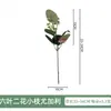 Galho Único com Folhas de Eucalipto Frutadas Decorativo com Folhas de Eucalipto Frutadas Arranjo de Flores Transfronteiriço DIY Decorativo Folhas Simuladas de Dinheiro