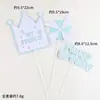 Celebridad en línea Molino de viento Corona de Princesa traje de inserción para tarjeta de feliz cumpleaños accesorios de decoración de pastel para hornear fiesta de cumpleaños de bebé
