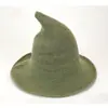 Suministro Transfronterizo del Popular Sombrero de Bruja de Ala Ancha de Amazon, Sombrero de Mago de Lana Gruesa Personalizado para Exteriores, Venta al por Mayor desde el Fabricante