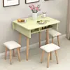 Mesa de Comedor Plegable Retráctil Moderna y Sencilla para Hogar, Apartamentos Pequeños, Mesa Plegable Móvil, Gabinete de Almacenamiento de Cocina, Mesa de Comedor Sencilla
