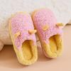 Zapatillas de algodón para niños 2022, nuevas, con diseño de astas de dibujos animados, bonitas, cálidas y resistentes al desgaste para interiores.
