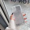 Capa de areia movediça prateada para capa de celular Apple 16 iphone15 capa protetora 14/13 moldura macia transparente 12/11
