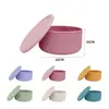Taza de silicona de grado alimenticio para beber tazón de silicona vajilla para bebé lonchera para estudiante resistente a altas y bajas temperaturas caja bento lonchera de silicona