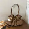 2026 Otoño Nuevo Bolso Tote Retro de Lunares Simple Versátil para el Trabajo Bolso de Hombro Bolso de Axila Bolsos de Mujer al por Mayor