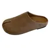 Mules de mujer sin cordones estilo Birkenstock para uso exterior, nuevos mules versátiles vintage de otoño 2026, pantuflas de punta cerrada extremadamente elegantes con forma de herradura