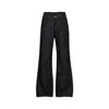 K7391 Jeans Masculino Retro Americano High Street Unissex Cor Original de Jeans Patchwork Modelagem Solta Micro Flare