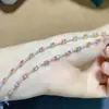 Pulseira Tesouro azul claro natural puro Papalacha tamanho aprox. 3*4mm Prata 925 Seiko cravação outlet de fábrica