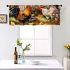 Nuevo producto transfronterizo: Cortina Pequeña con Estampado de Gallo Estilo Campestre para Decoración de Ventana de Sala de Estar en Casa, Media Cortina de Tela, Se Puede Hacer Según Tu Propio Diseño