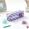 Grupo de Chicas Cazadoras Transfronterizas En Stock Estuche Arcoíris Brillante Estuche Brillante Papelería para Estudiantes Almacenamiento Bolsita para Lápices