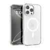 Adequado para Iphone16Promax Capa de Celular Semitransparente 13/14 Anti-Queda Nova Apple 15Pro Capa de Celular Magnética