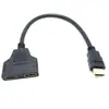 Distribuidor de uno a dos 1080HDMI línea de conversión HD de uno a dos línea de conversión adaptador línea de conversión versión 1.4