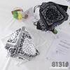 8131 # Camisola Estilo Étnico Paisley Camisola Falsa de Dos Piezas Camisola de Seda Helada Estampado Sin Costuras Ropa Exterior de Moda para Influencers