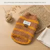 [Pré-venda] Roupas de cachorro para outono e inverno, suéter de urso Fair Isle, roupas de inverno para animais de estimação espessas e quentes