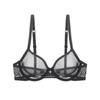 Sutiã Transparente Sutiã de Renda Totalmente Transparente para Mulheres Sutiã de Tela Ultra-fino Perspectiva Macio com Aro de Aço Sutiã Respirável Ultra-fino Sexy