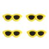 10 Accesorios Redondos de Acrílico para Gafas Preparación de Juguetes de Peluche Hechos a Mano Muñeca Decoraciones Faciales Material
