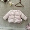 Jaqueta de Penas Infantil Fofa 3D de Animalzinho Outono Inverno Bebê Menina Casa Passeio Leve Forro de Penas Cardigan